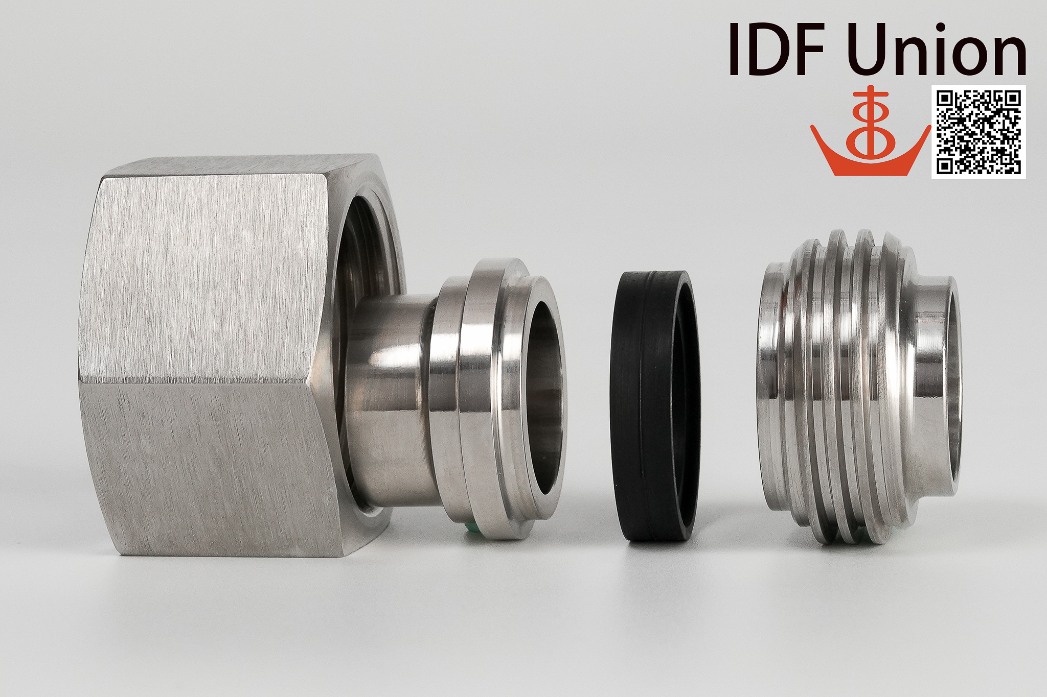 IDF Union Fittings, INOX Stainless Steel Hygienic Union Fittings, Dairy Fittings IDF - 食品/飲料/啤酒/釀造/製酒/牛乳/生技/製藥/化妝品/化工/淨水處理/個人照護/車輛/電子/半導體/食品飲料包裝機械/整廠規劃/整廠設備/廠務系統/衛生級配管工程用管件 IDF 食品衛生級由任(接頭、牙口、螺母、墊片)