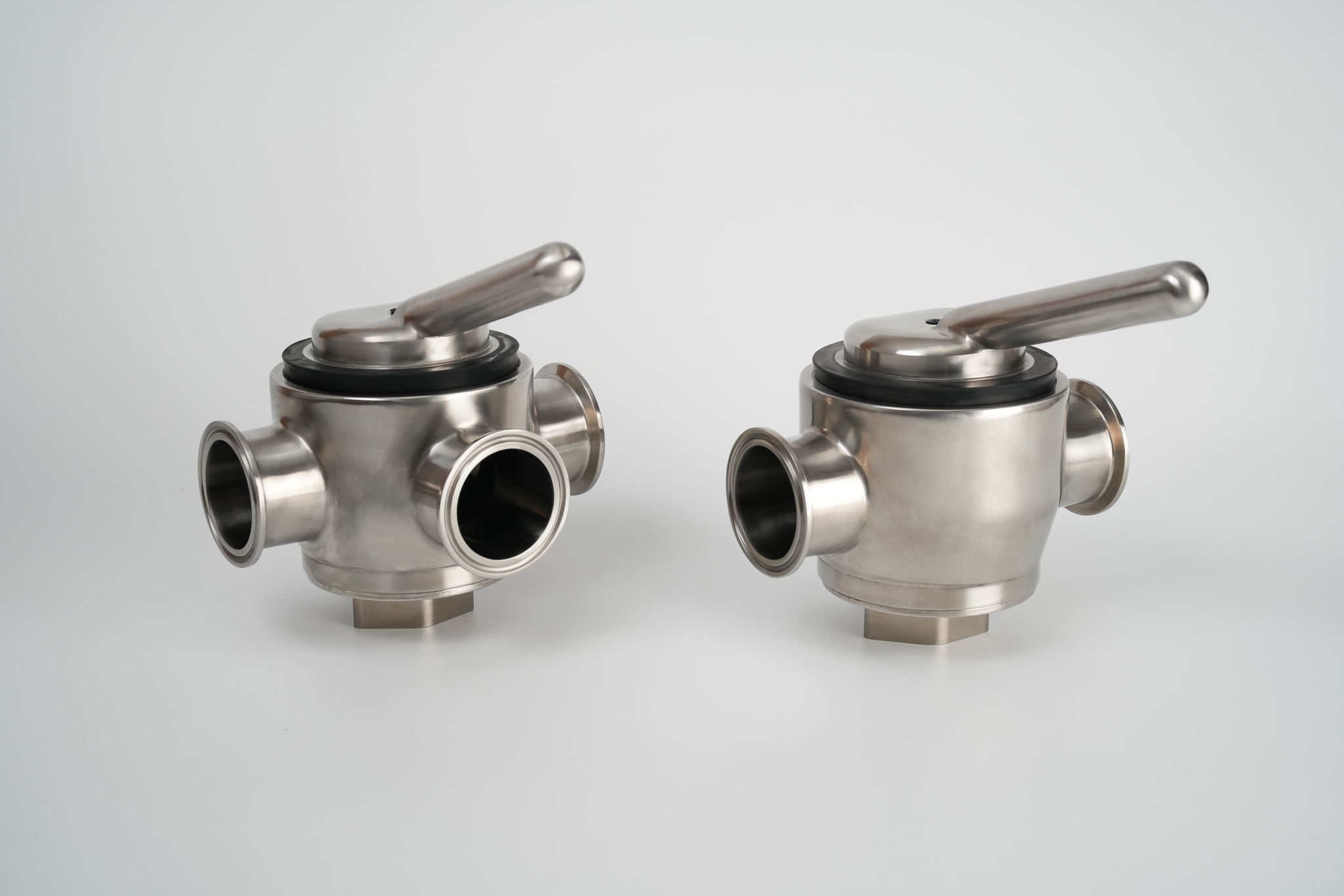 SANITARY HYGIENIC PLUG VALVE with Tri Clamp Ferrule / Weld / 3A / IDF / RJT / BSM / CIP FLAT FACE / DIN 11851 / SMS 1145 threaded male connections, Inox/Stainless Steel - Manual ... 食品/飲料/啤酒/釀造/製酒/牛乳/生技/製藥/化妝品/化工/淨水處理/個人照護/車輛/電子/半導體/食品飲料包裝機械/整廠規劃/整廠設備/廠務系統/衛生級配管工程用閥件 食品衛生級 考克閥 栓塞閥 手動, Tri Clamp Ferrule / Weld / 3A / IDF / RJT / BSM / CIP FLAT FACE / DIN 11851 / SMS 1145 外牙接口
